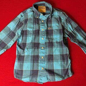 Hollister Men’s Plaid Long Sleeve Shirt – Size Small